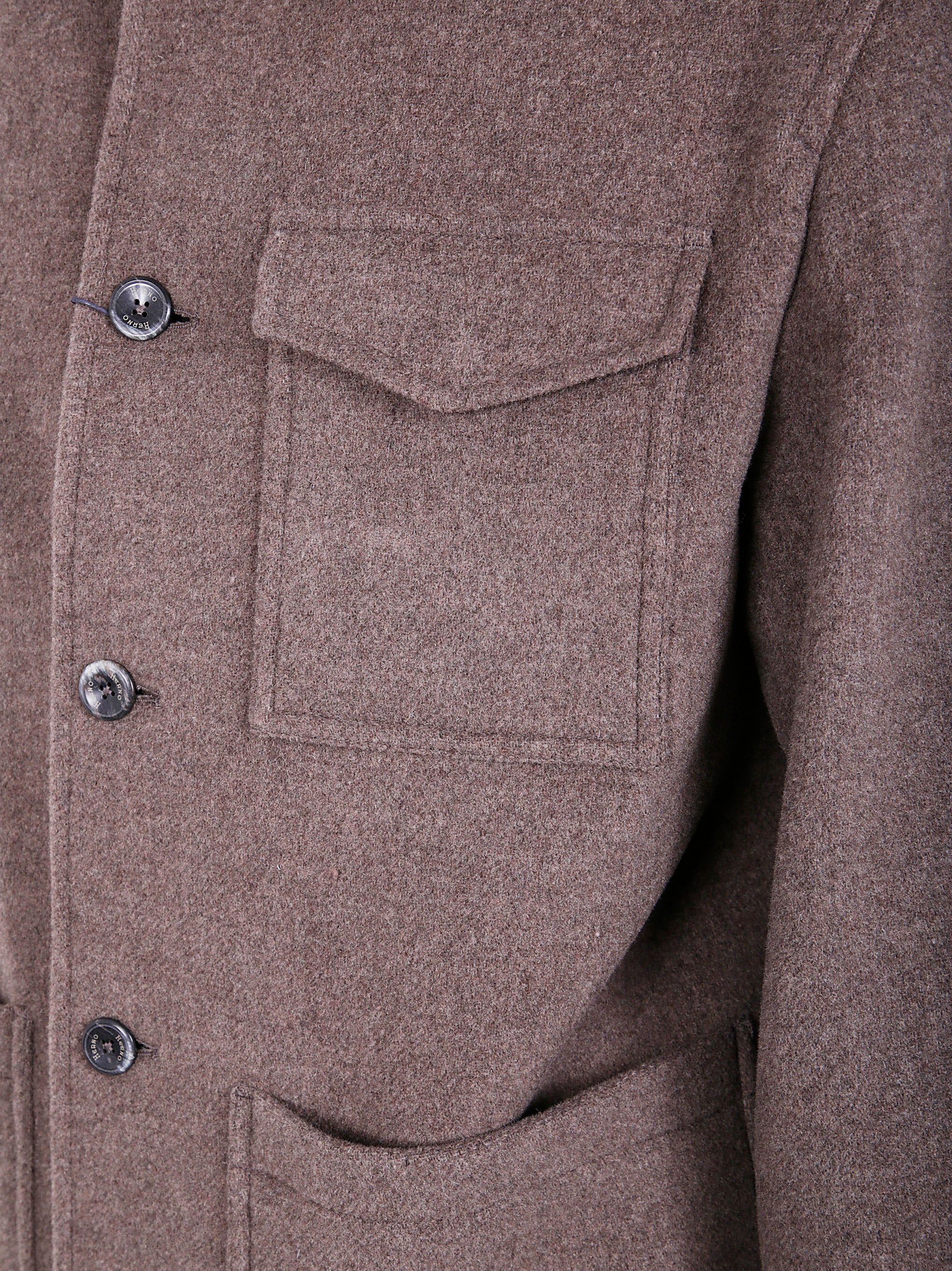 HERNO Men's Shirt Neck Field Jacket