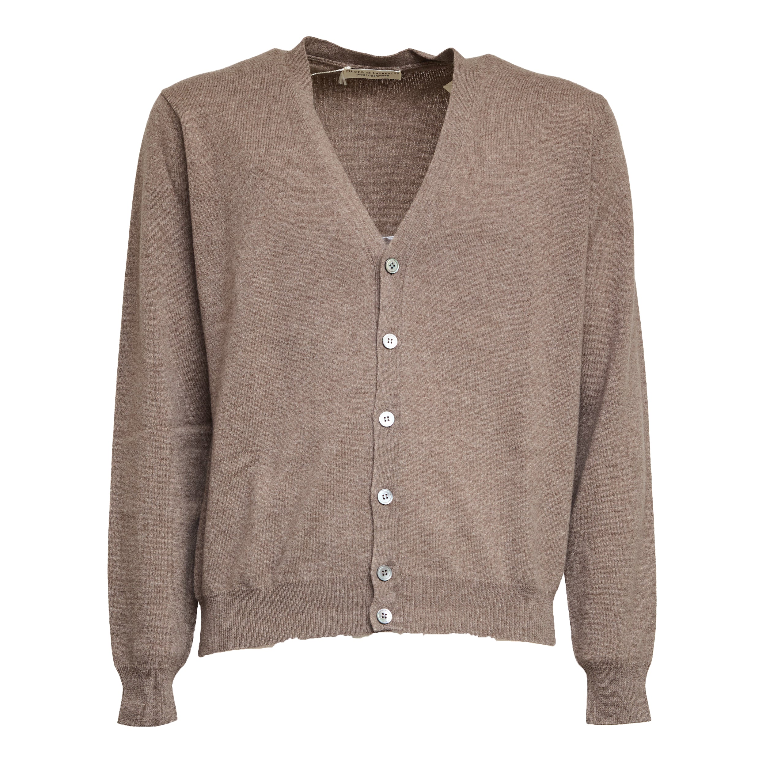 FILIPPO DE LAURENTIIS Luxurious Wool and Cashmere Cardigan for Men