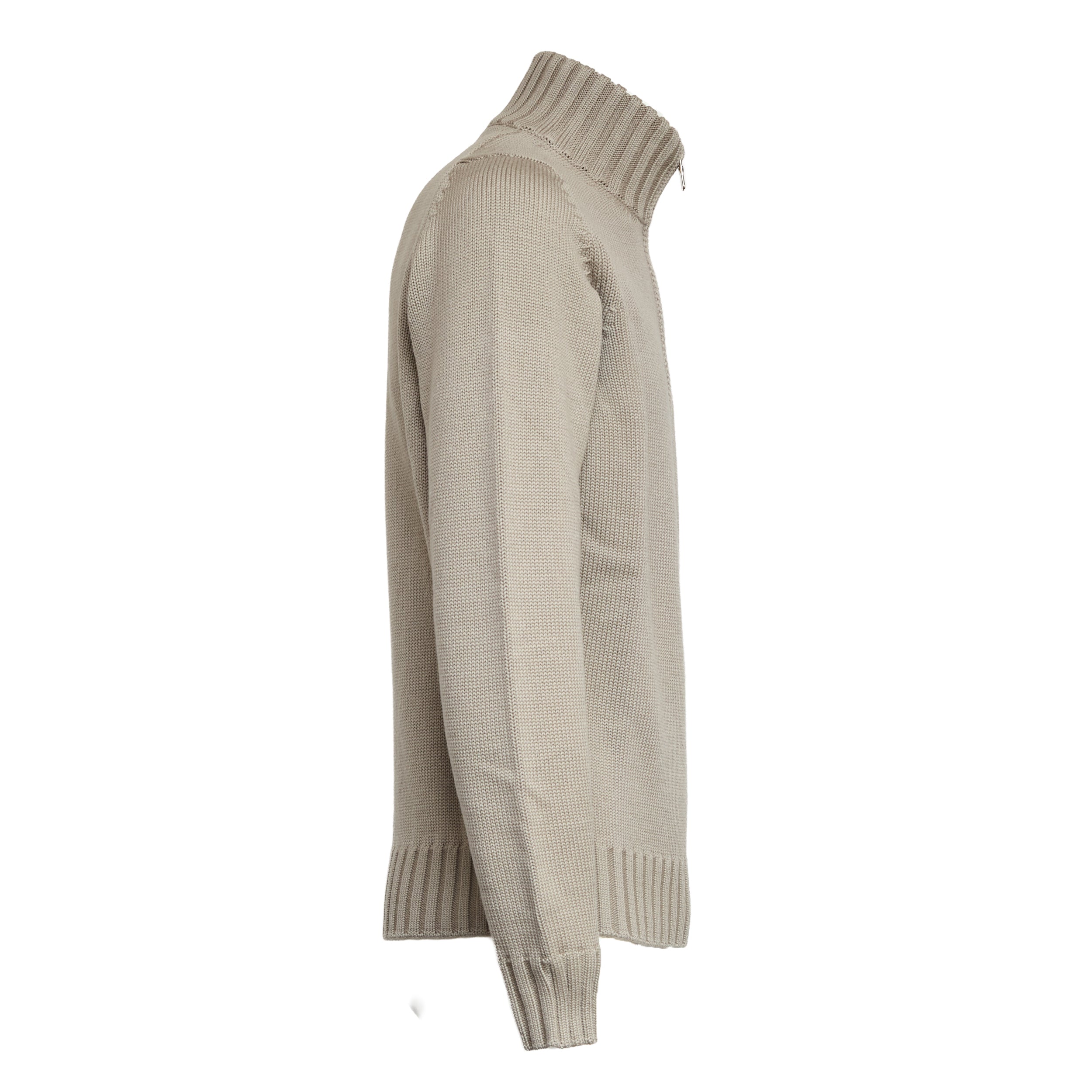 FILIPPO DE LAURENTIIS Men's Half Zip Merino Wool Sweater