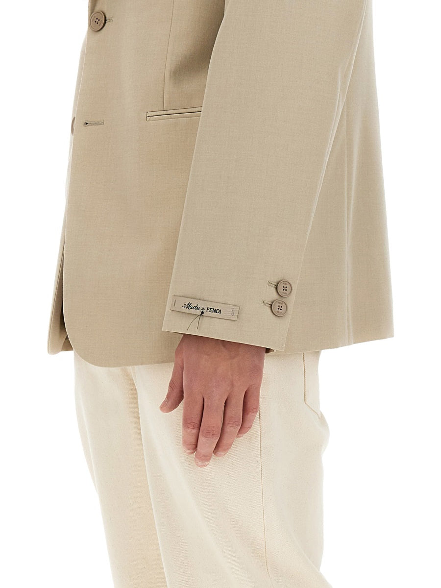 FENDI Classic Virgin Wool Jacket - Size 50
