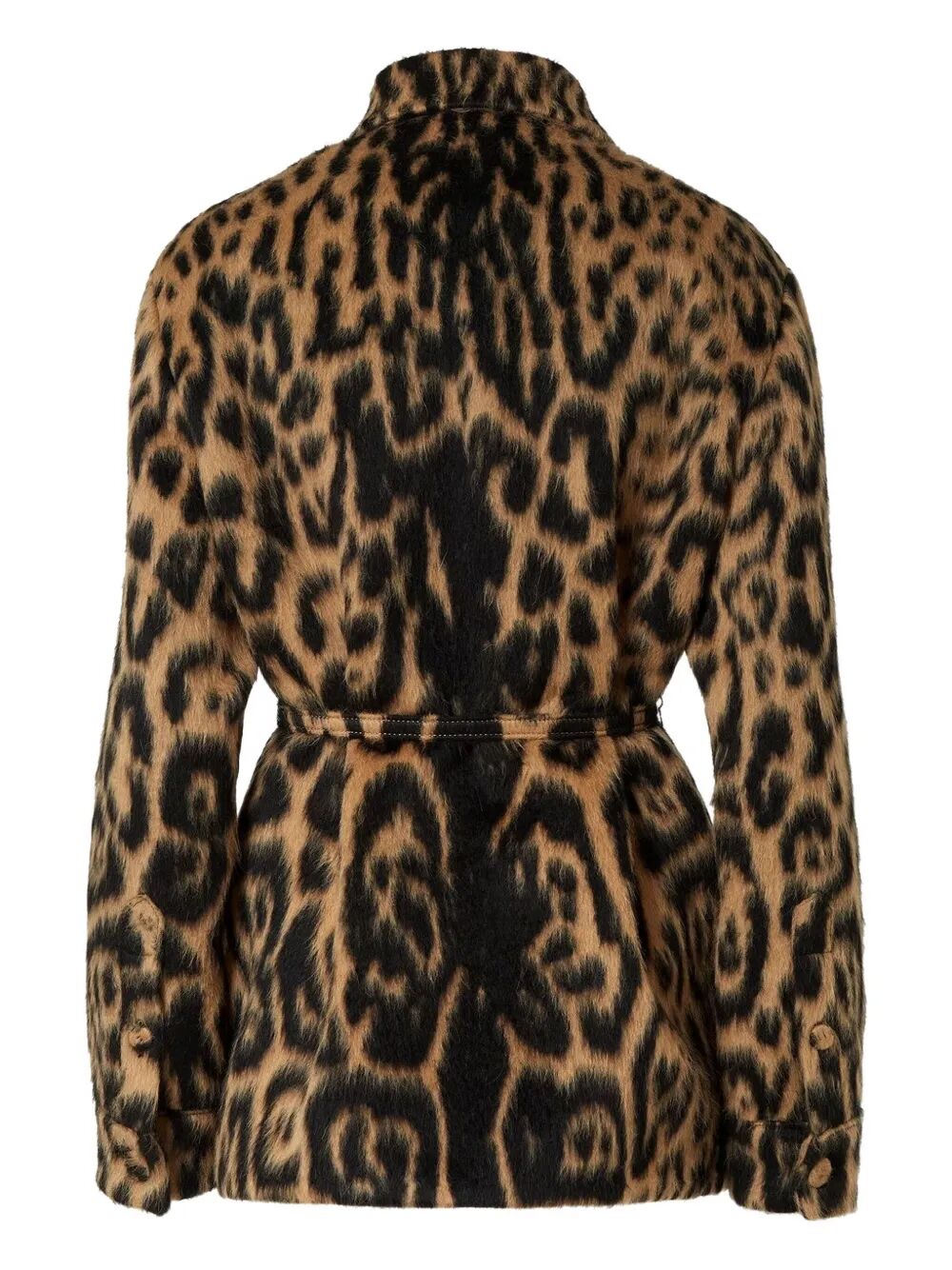FENDI Leo Wool Go-To Jacket with Belt
