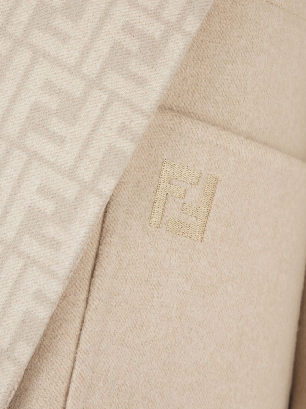 FENDI Wool Blend Parka Jacket for Women
