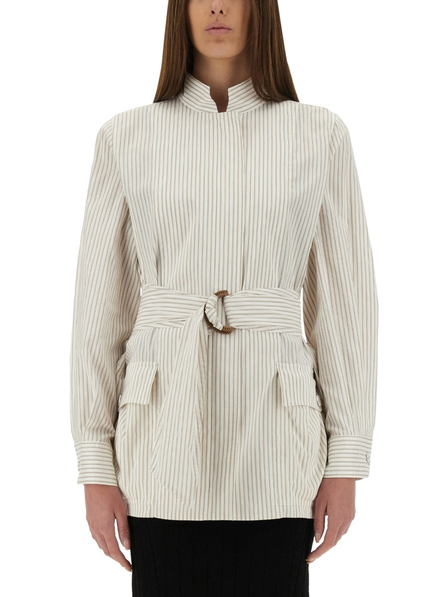 FENDI Cotton and Silk Blouson (Size 40 IT)