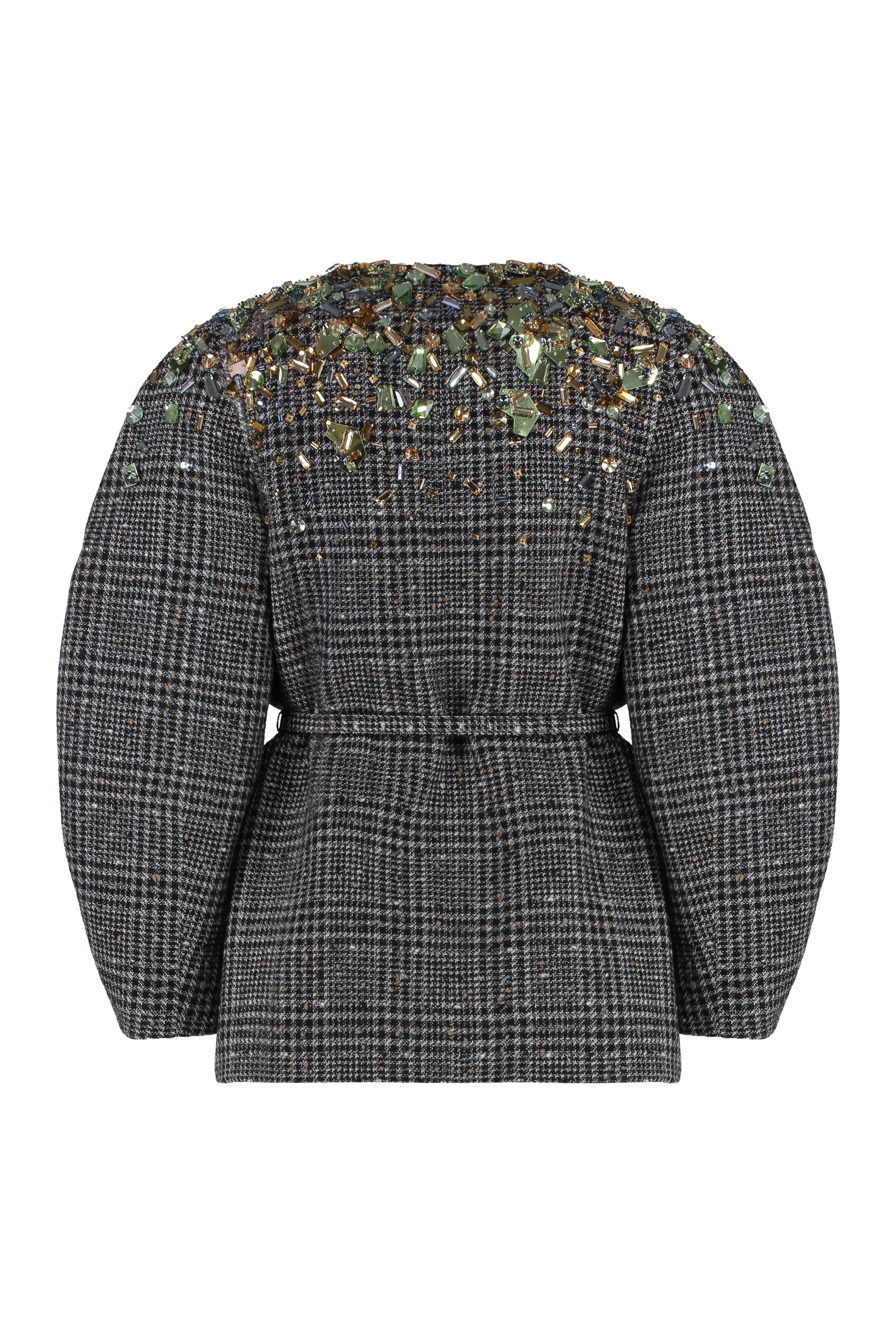 FENDI Mini Cocoon Wool Tweed Jacket
