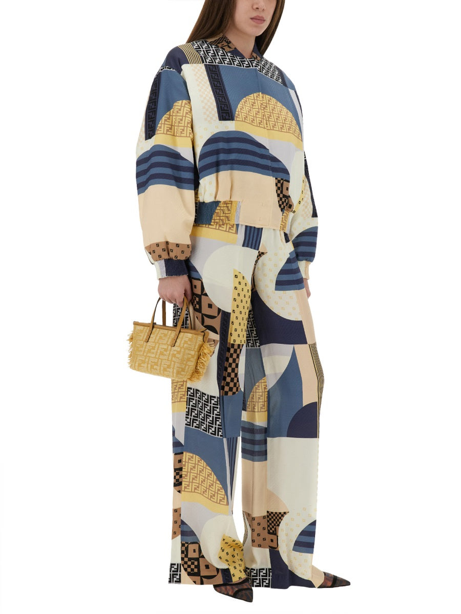 FENDI Viscose Silk Mini Jacket for Women