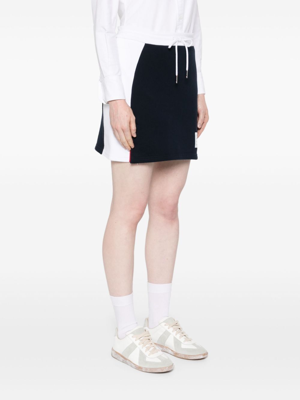 THOM BROWNE Engineered Bar Detail Mini Skirt for Women