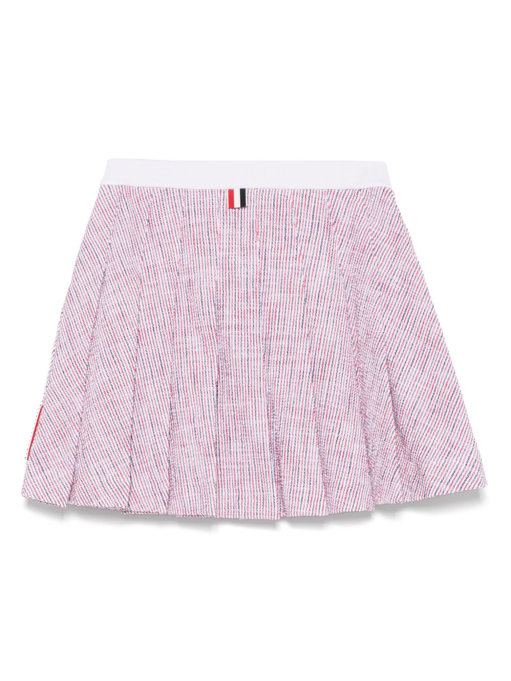 THOM BROWNE Women’s RWB Stripe A-Line Cotton Mini Skirt