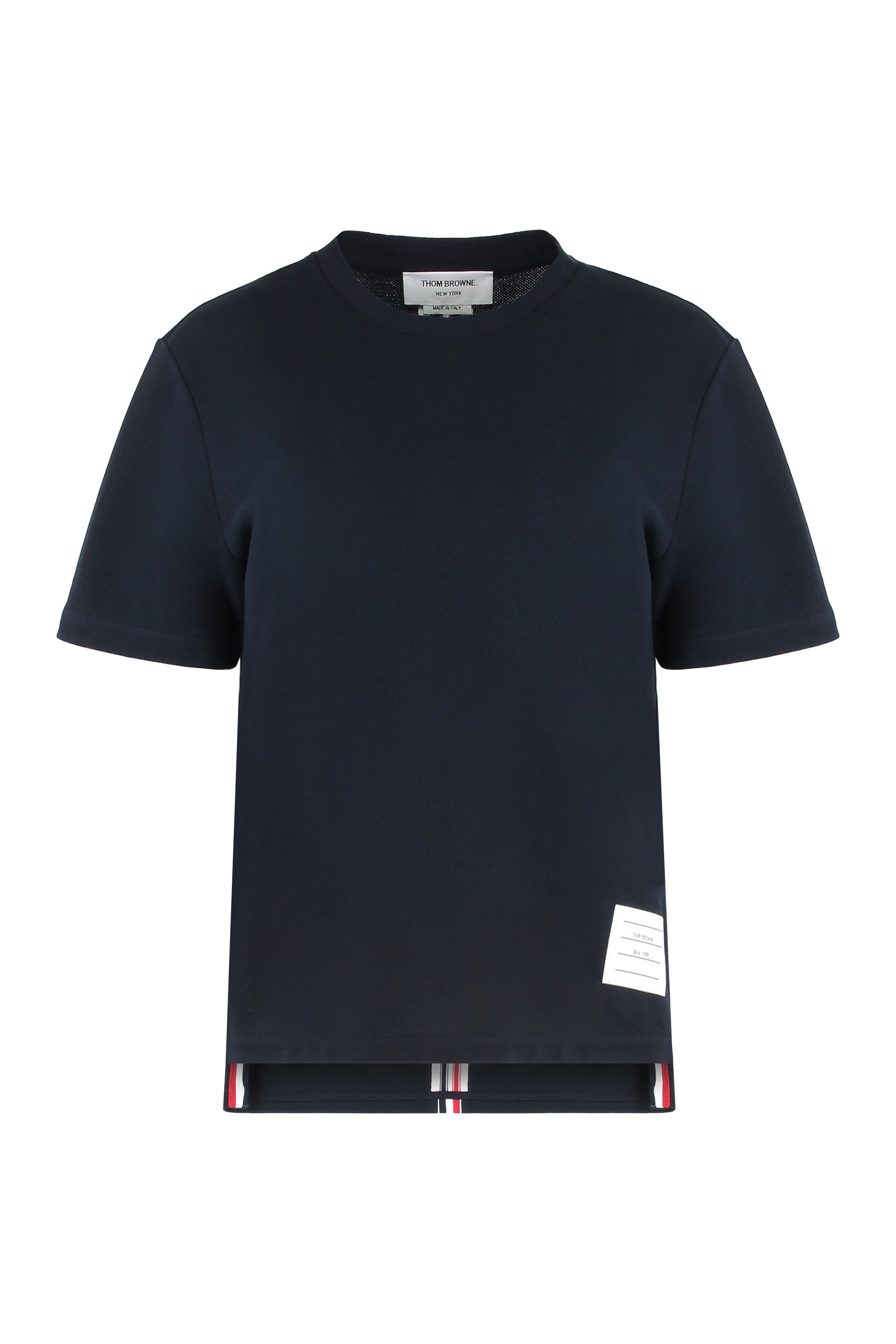 THOM BROWNE Striped Cotton T-Shirt - Size 40