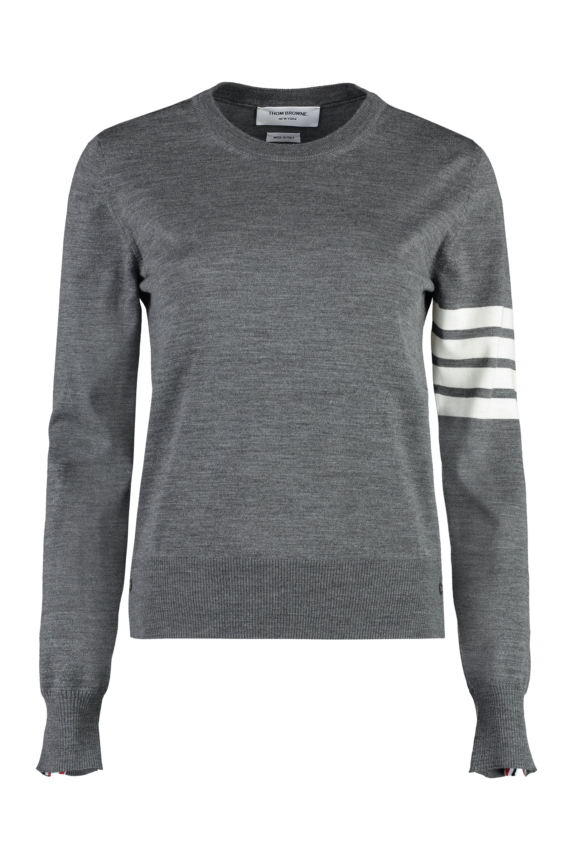 THOM BROWNE Relaxed Pullover with 4-Bar Detailing
