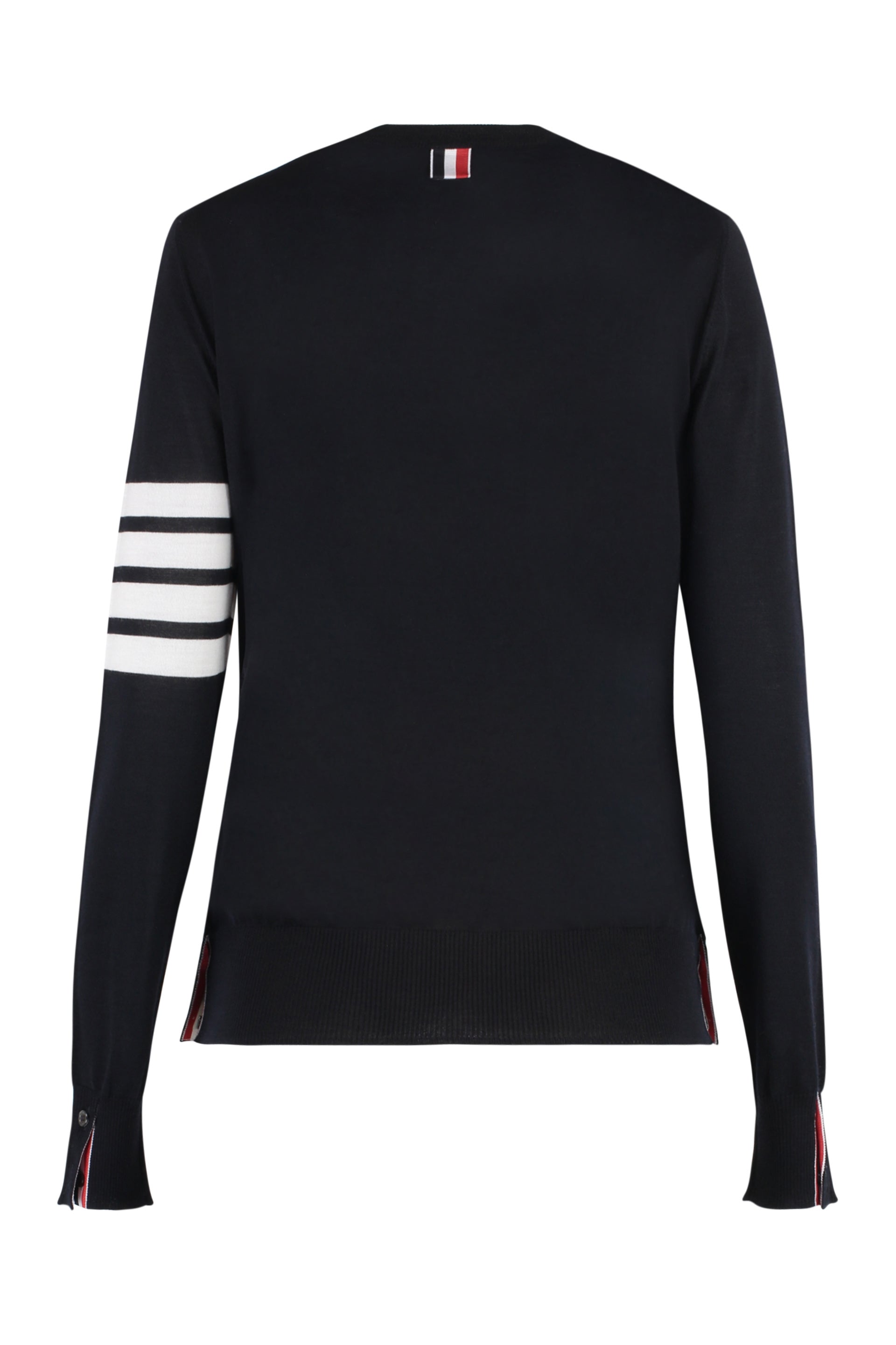 THOM BROWNE Wool 4-Bar Relaxed Pullover for Women