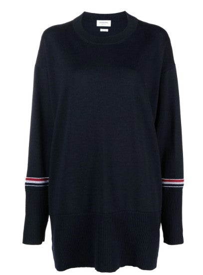 THOM BROWNE Virgin Wool Sweater for Women