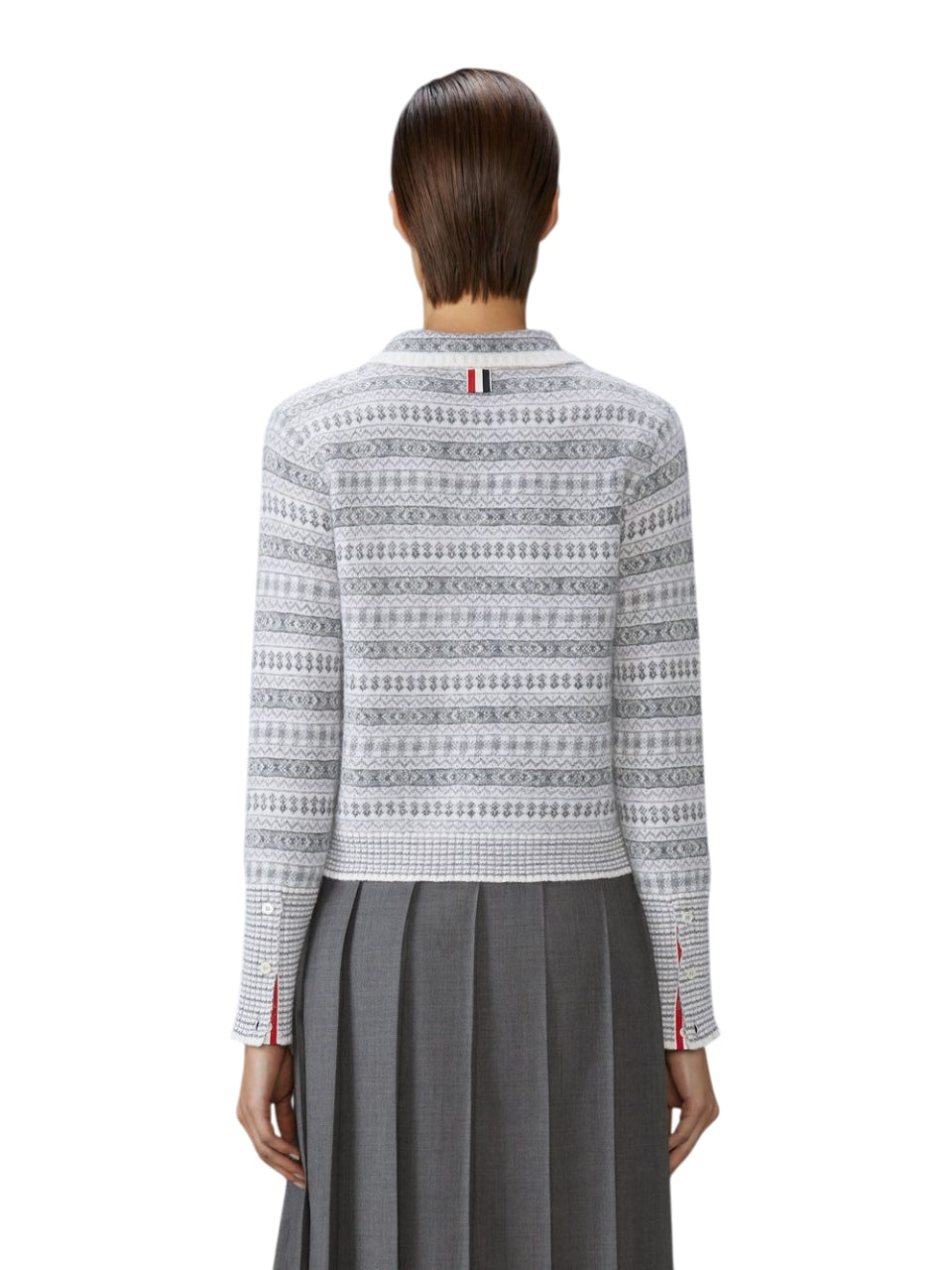 THOM BROWNE Jacquard Pullover Sweater for Women - FW25