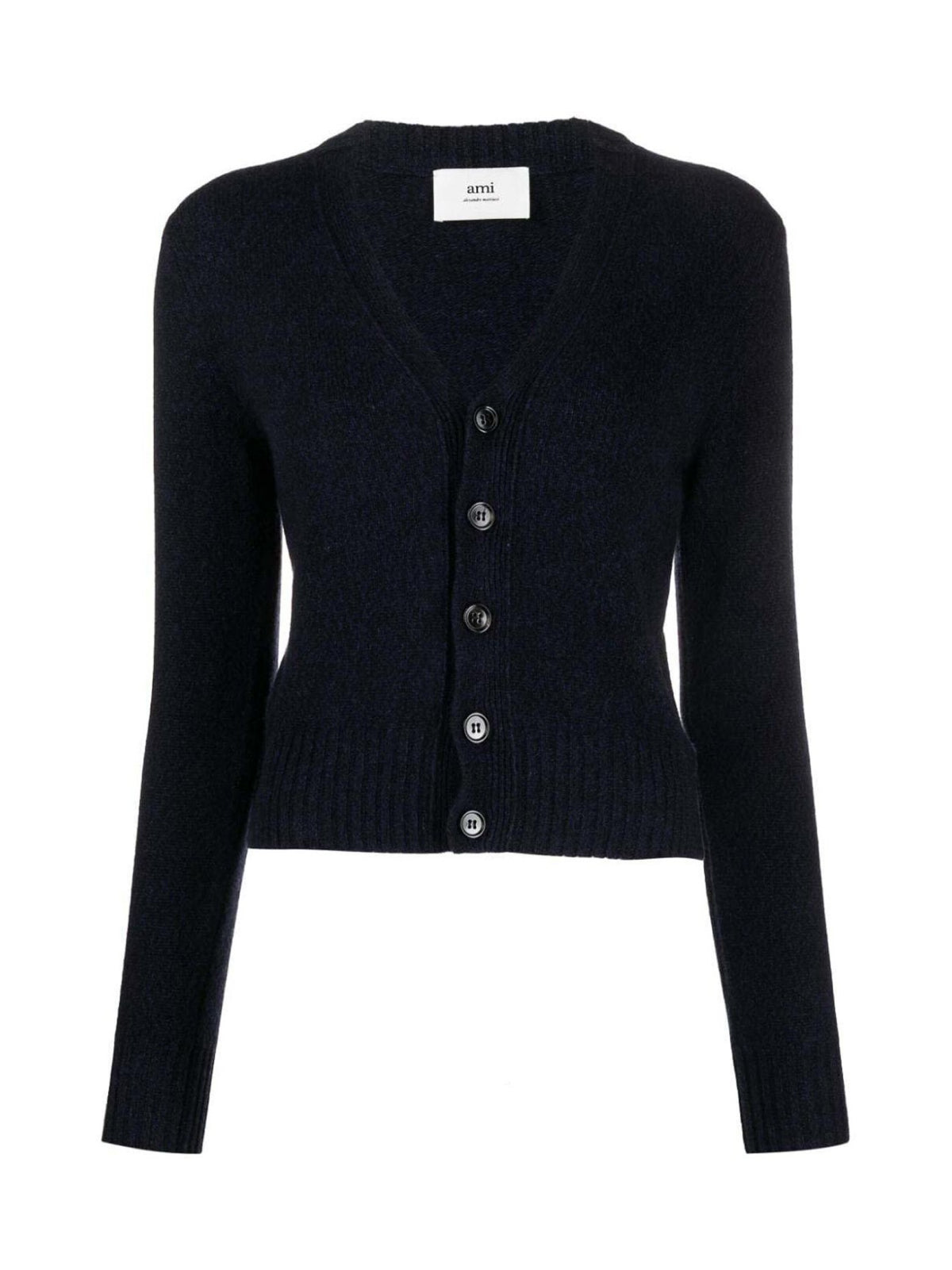 AMI PARIS Logo Cashmere Cardigan for Women