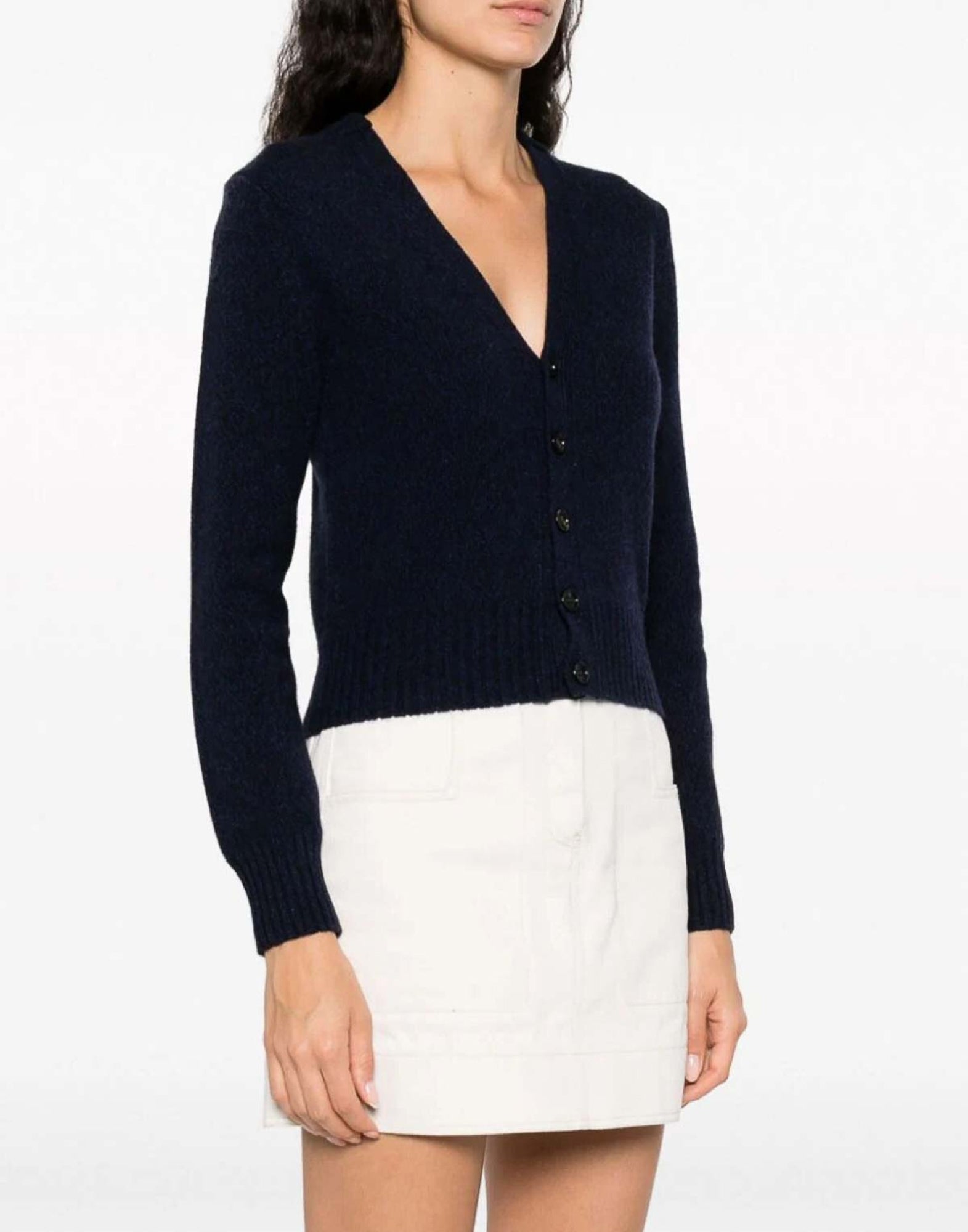 AMI PARIS Logo Cashmere Cardigan for Women