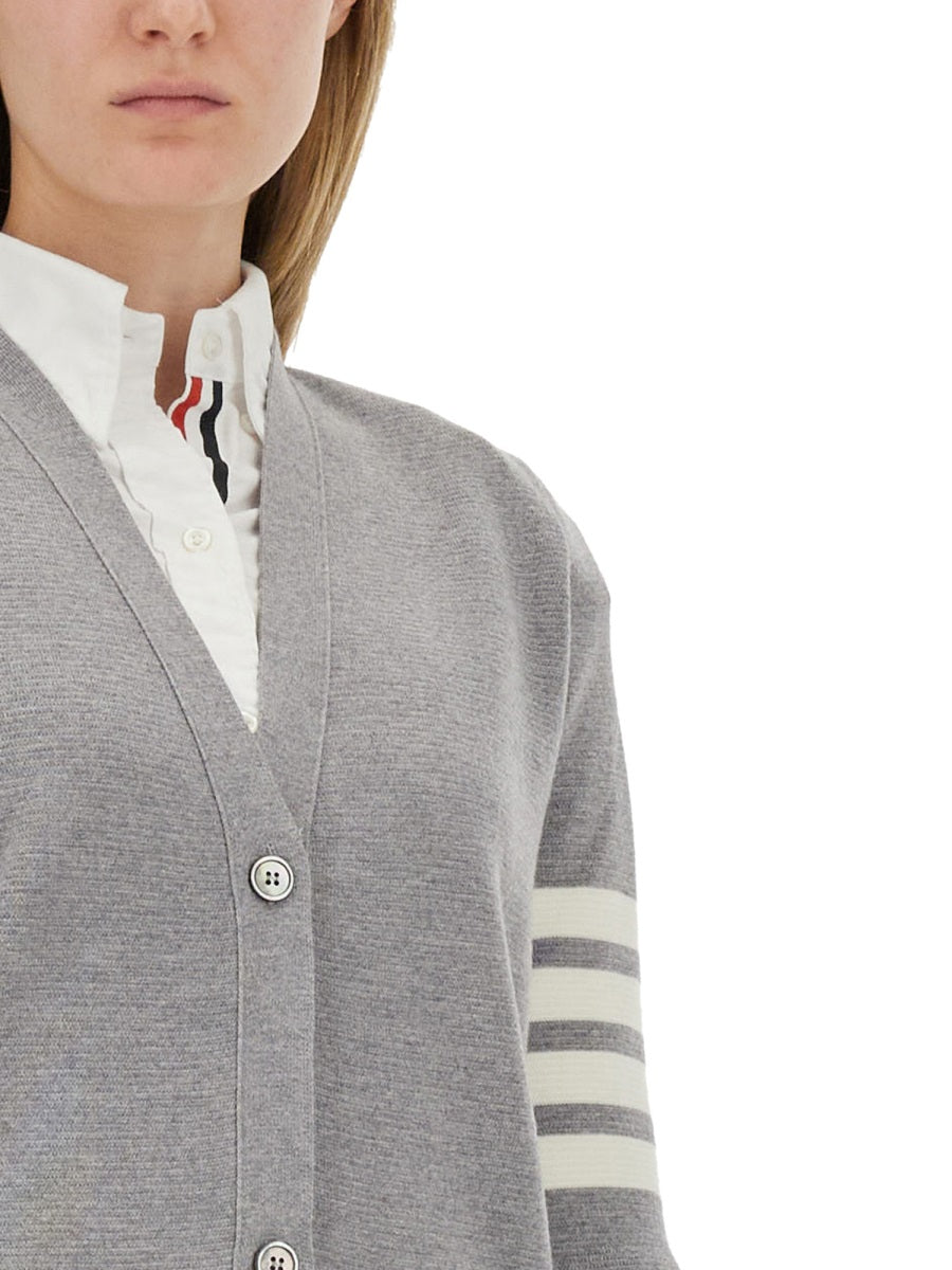 THOM BROWNE Virgin Wool Cardigan Dress - Size 40 IT
