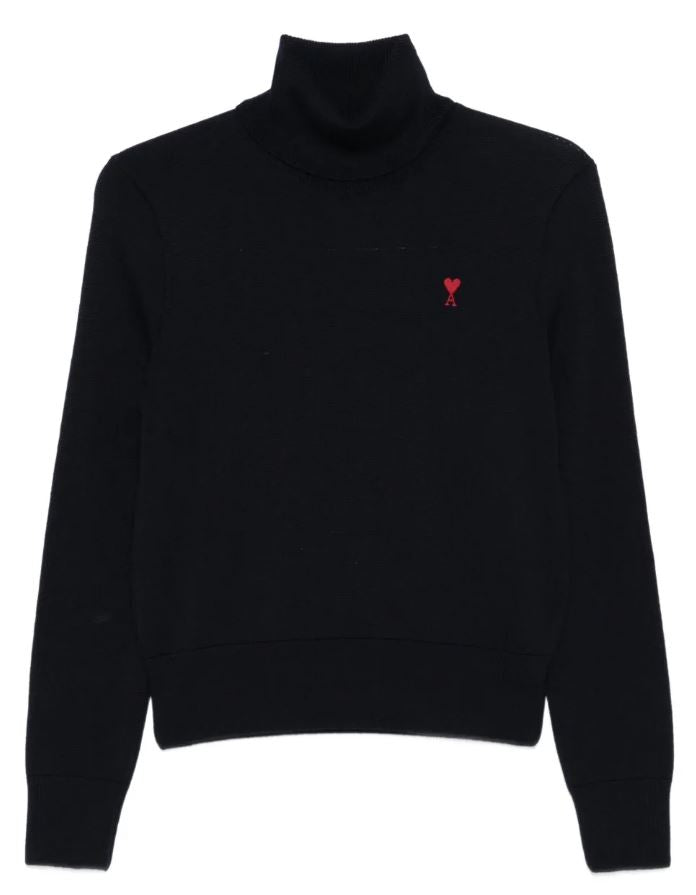 AMI PARIS Wool Turtle Neck Sweater