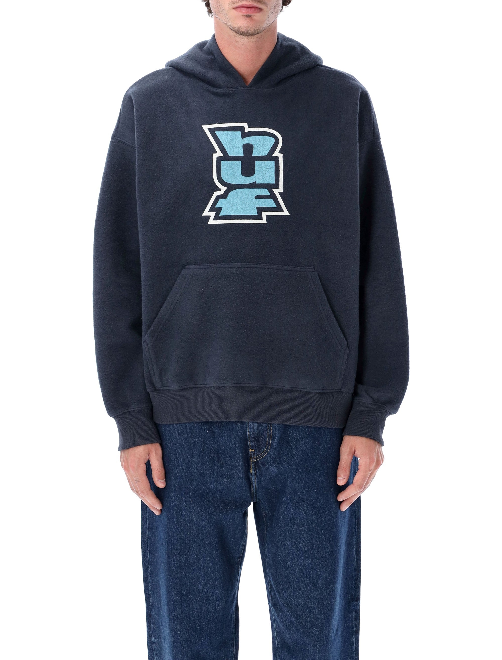 HUF MegaBlast Reverse Fleece Hoodie - Relaxed Fit