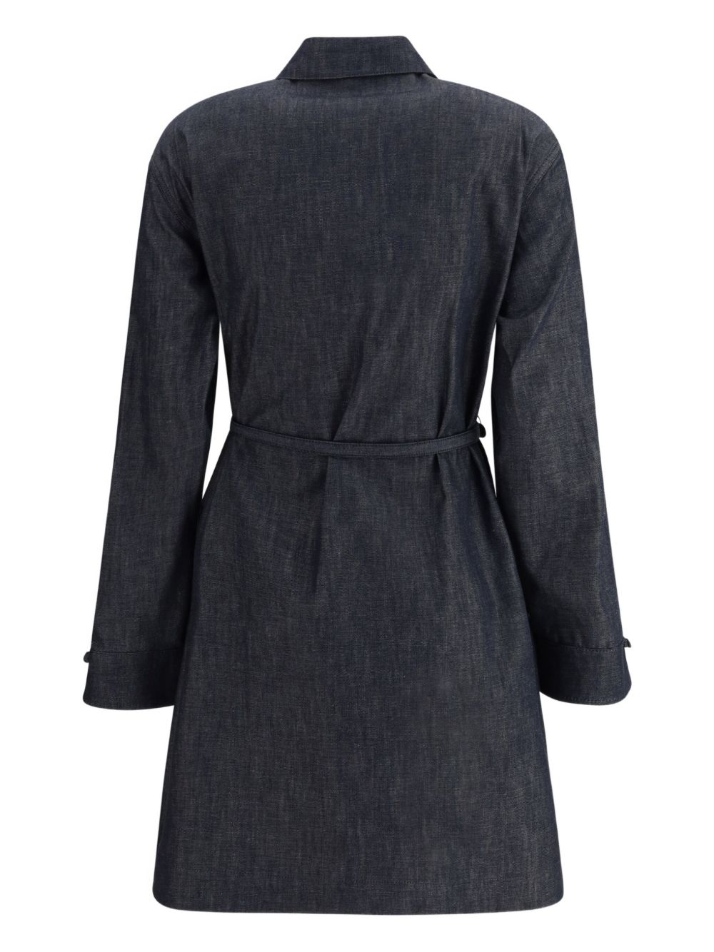FENDI Belted Denim Dress with FF Logo Buckle