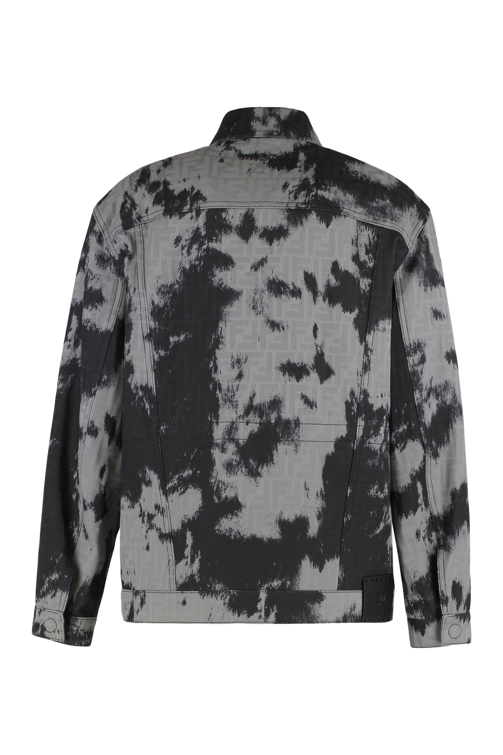 FENDI Oversized Animal Print Denim Jacket