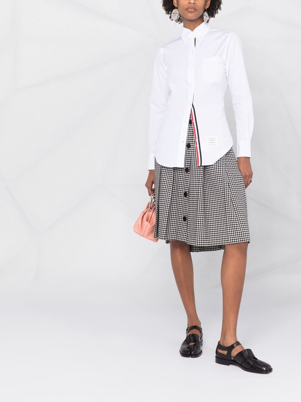 THOM BROWNE Classic Logo Shirt - Size 40