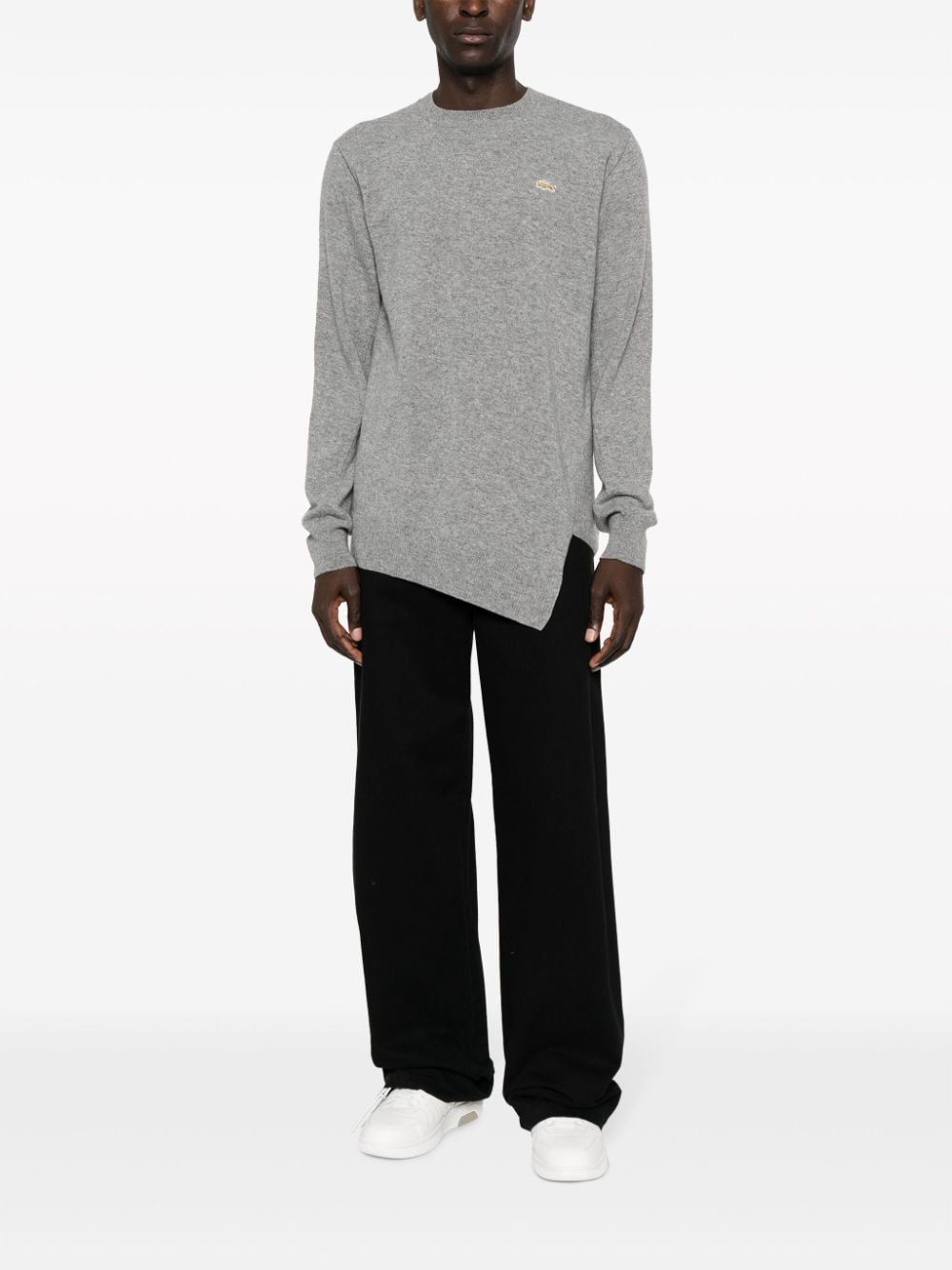 COMME DES GARÇONS Asymmetric Hem Wool Sweater for Men