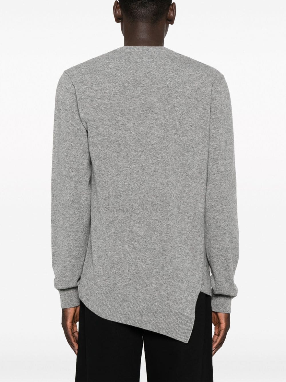 COMME DES GARÇONS Asymmetric Hem Wool Sweater for Men