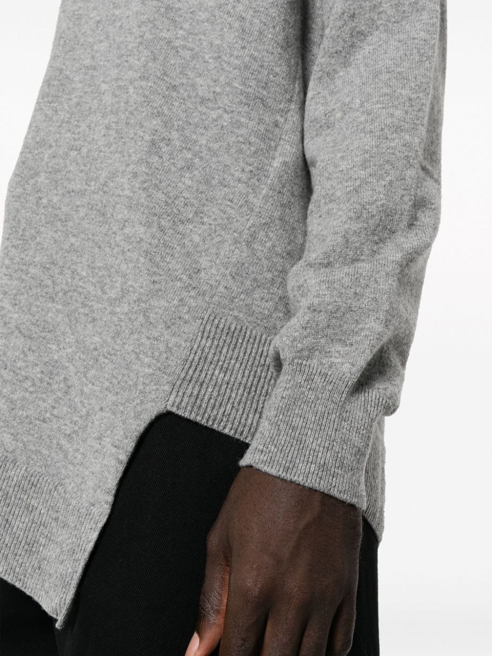 COMME DES GARÇONS Asymmetric Hem Wool Sweater for Men
