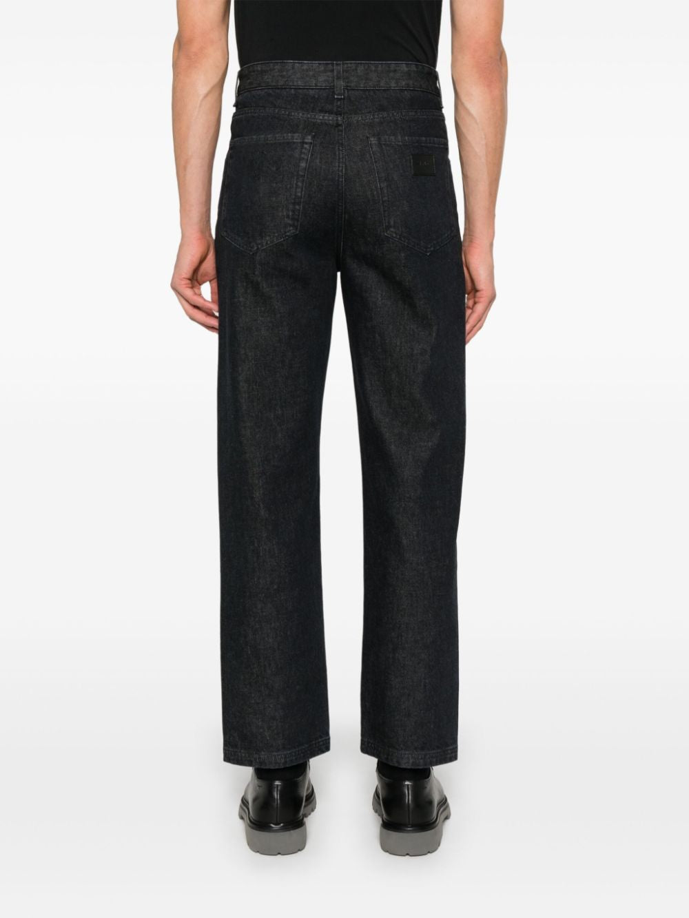 FENDI Men's Black Denim Jeans