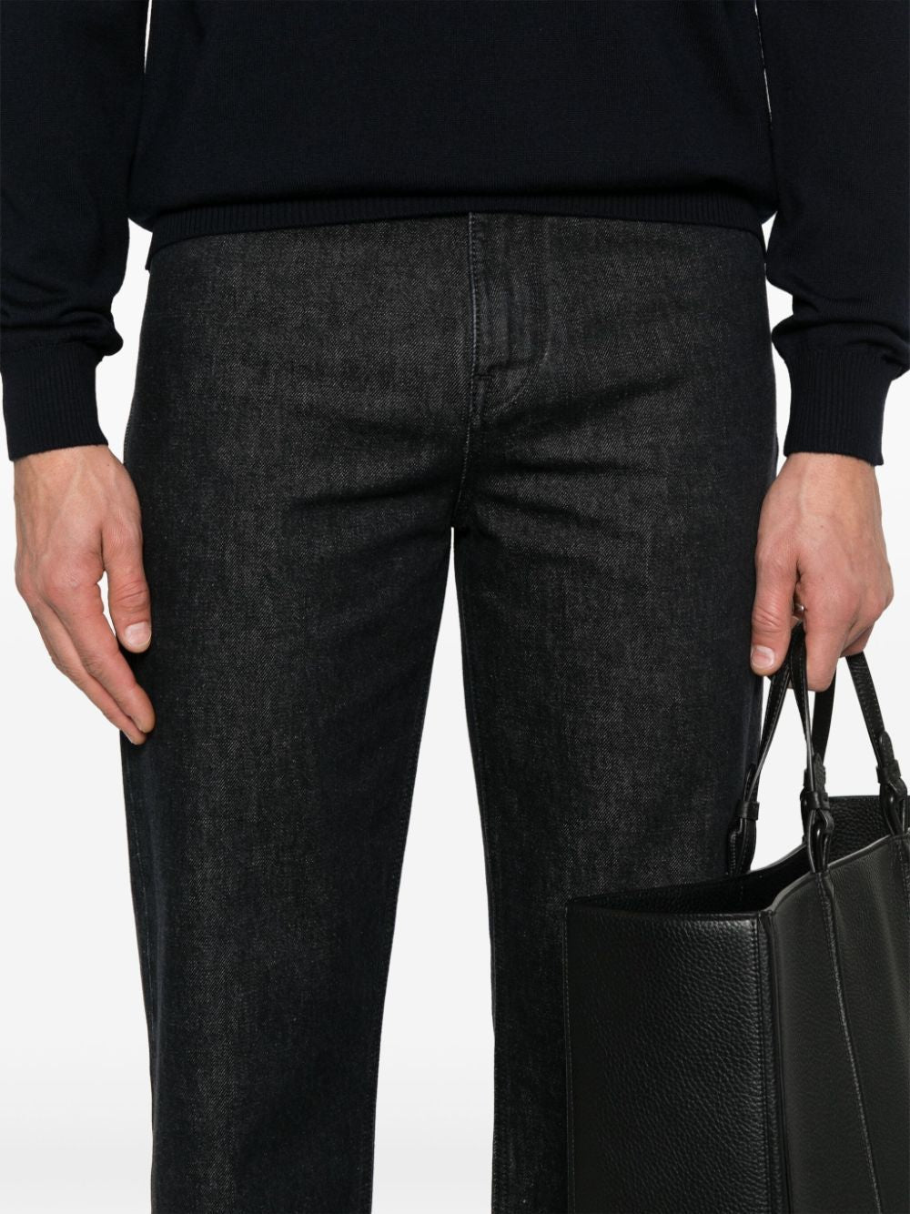 FENDI Men's Black Denim Jeans