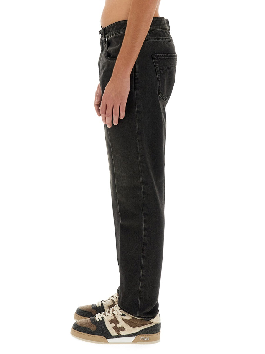 FENDI Regular Fit Cotton Jeans 34