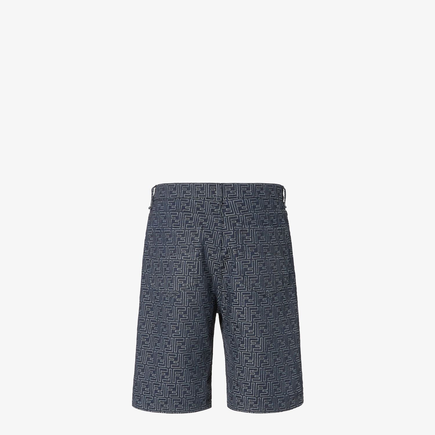 FENDI Jacquard Denim Shorts for Men - SS25 Collection