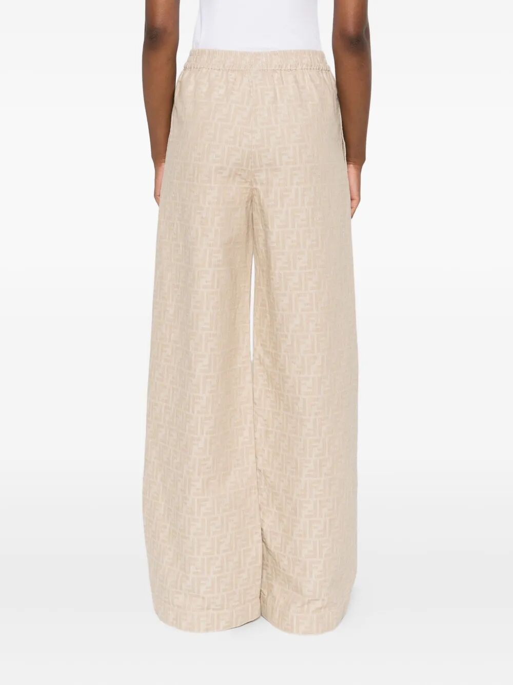 FENDI Classic Cotton-Linen Trousers for Women