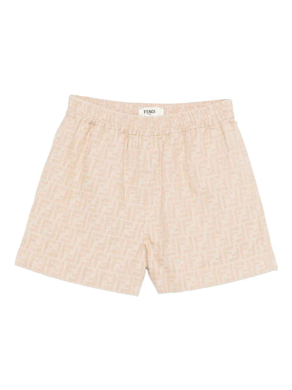 FENDI Cotton Linen Mini Shorts