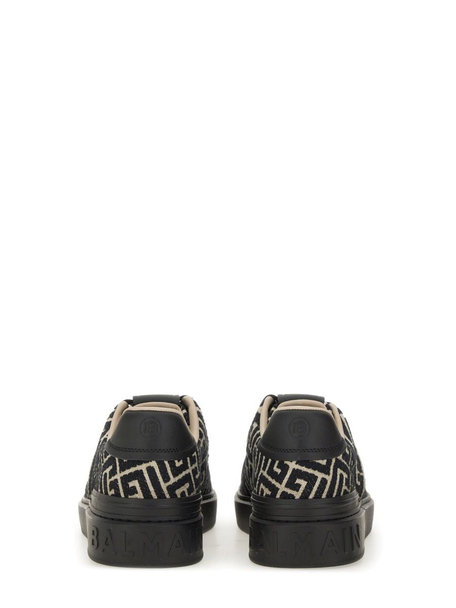BALMAIN B-Court Trainers with Jacquard Monogram