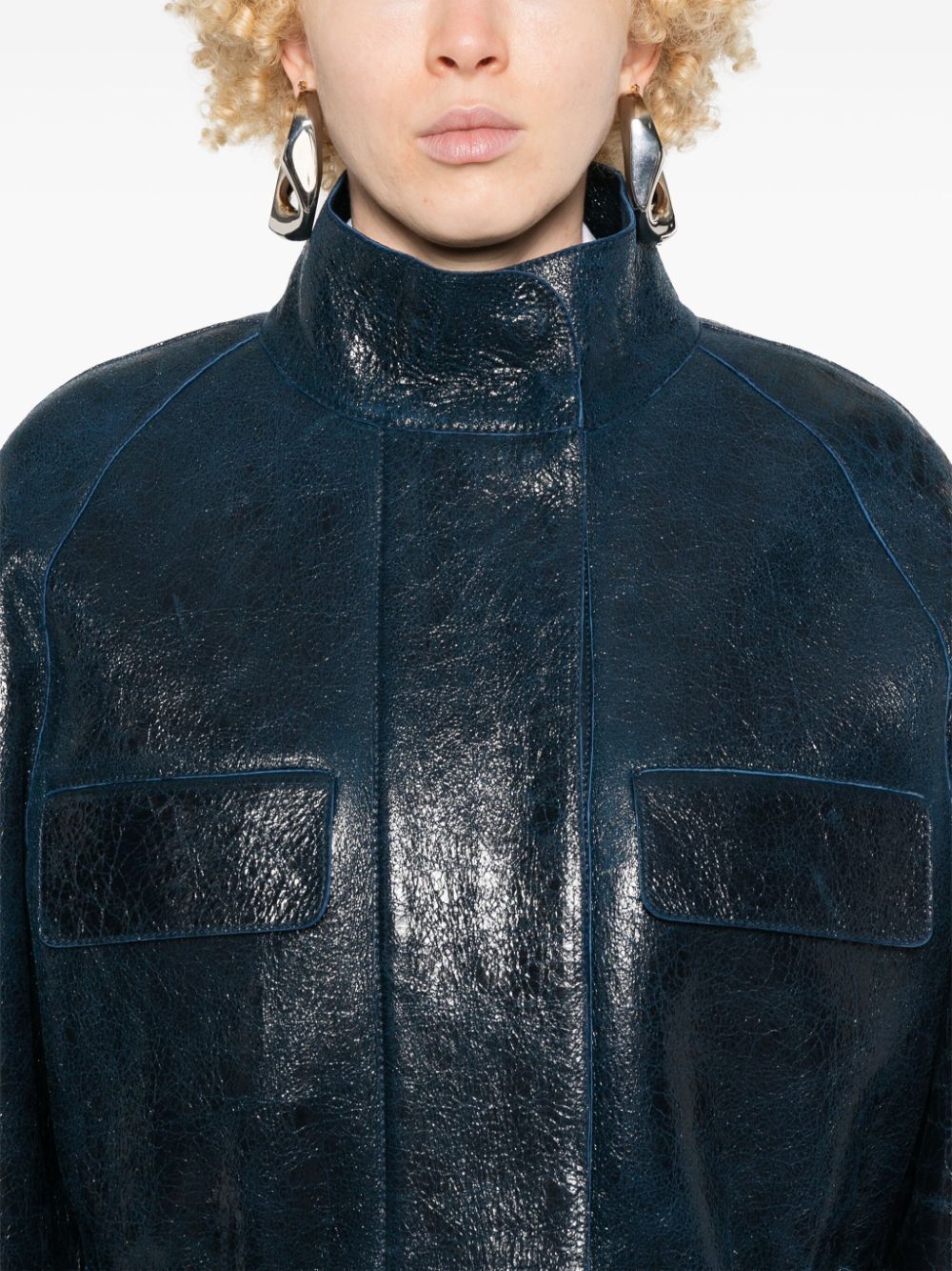 FENDI Women's Leather Montone Outerwear