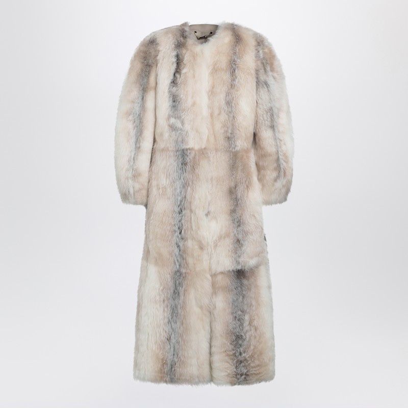 FENDI Oversized Cocoon-Style Shearling Jacket