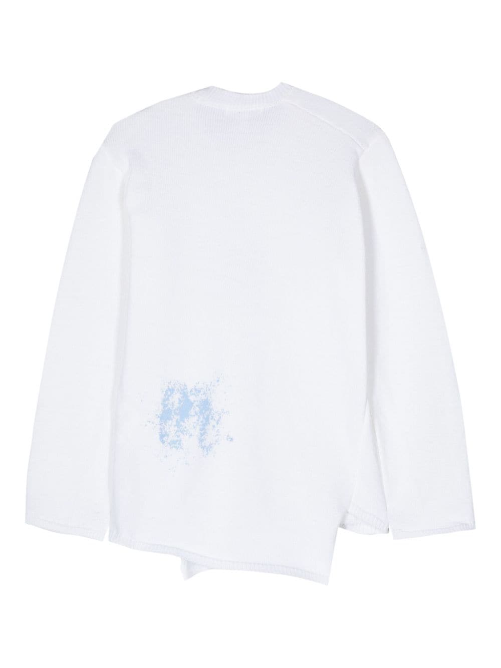 COMME DES GARÇONS Asymmetric Blouse with Spray-Paint Effect for Men - SS24