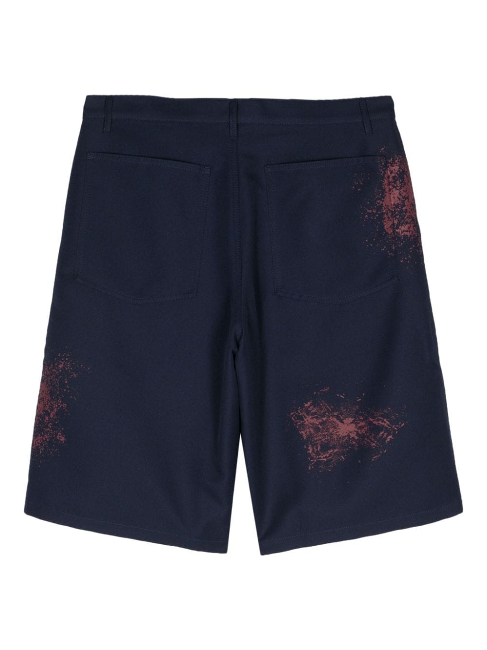COMME DES GARÇONS Paint Splatter Detail Twill Weave Shorts - SS24