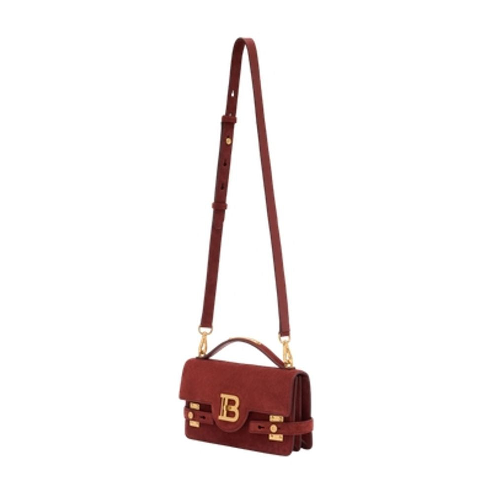 BALMAIN Mini Suede Leather Shoulder Bag