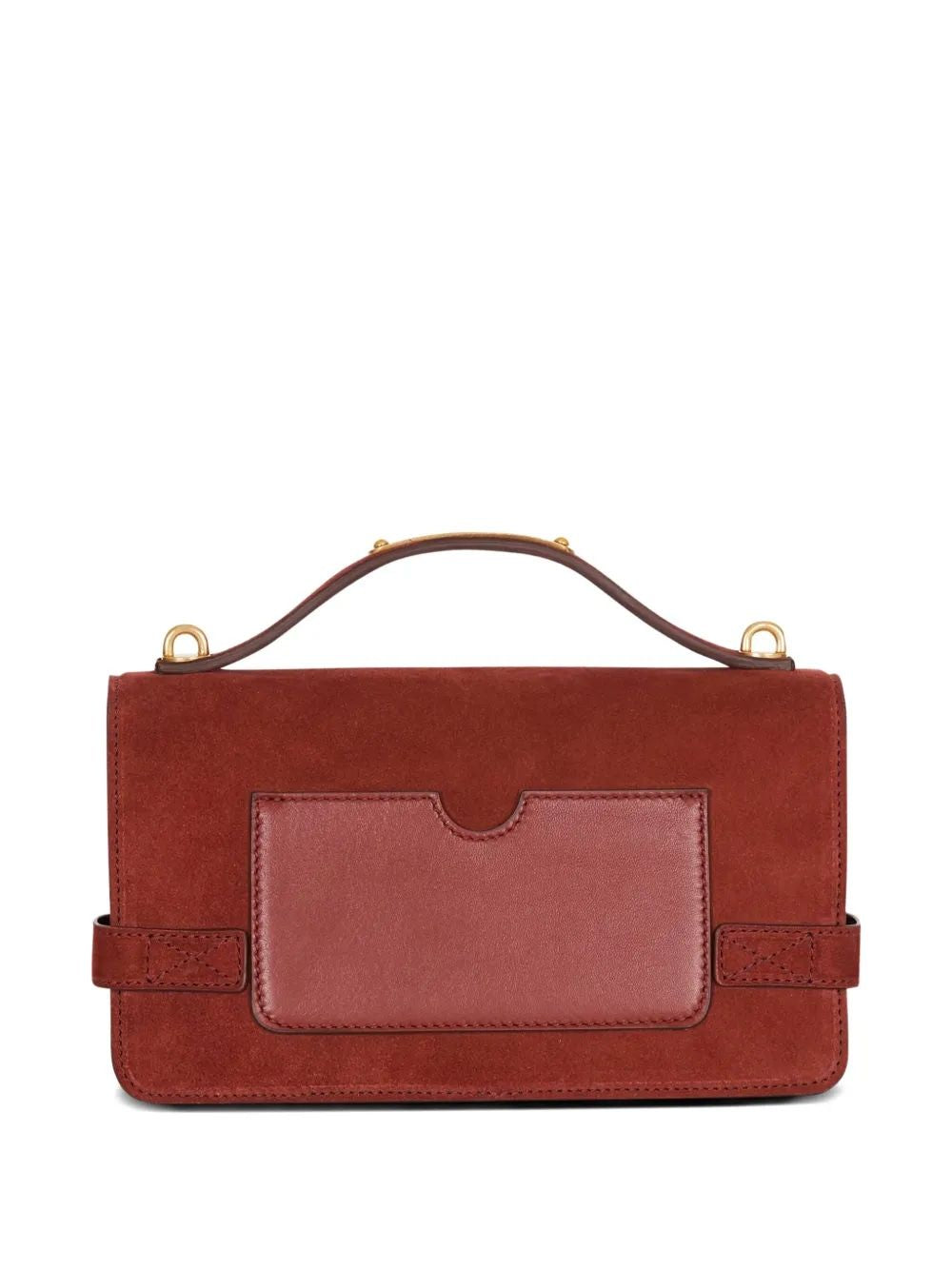 BALMAIN Mini Suede Leather Shoulder Bag