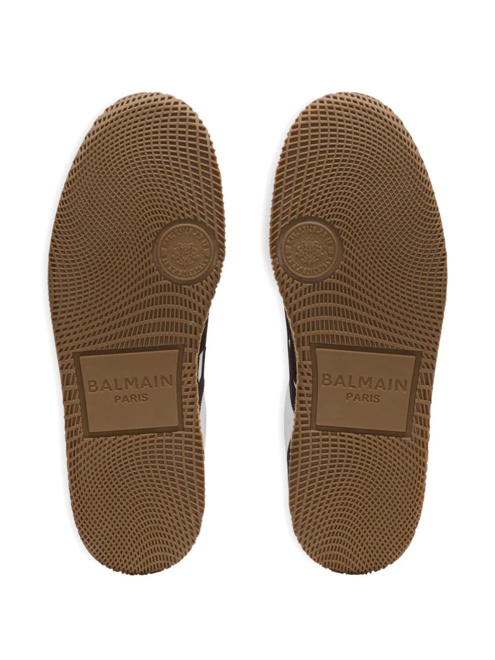 BALMAIN Swan Suede & Calfskin Sneakers for Women