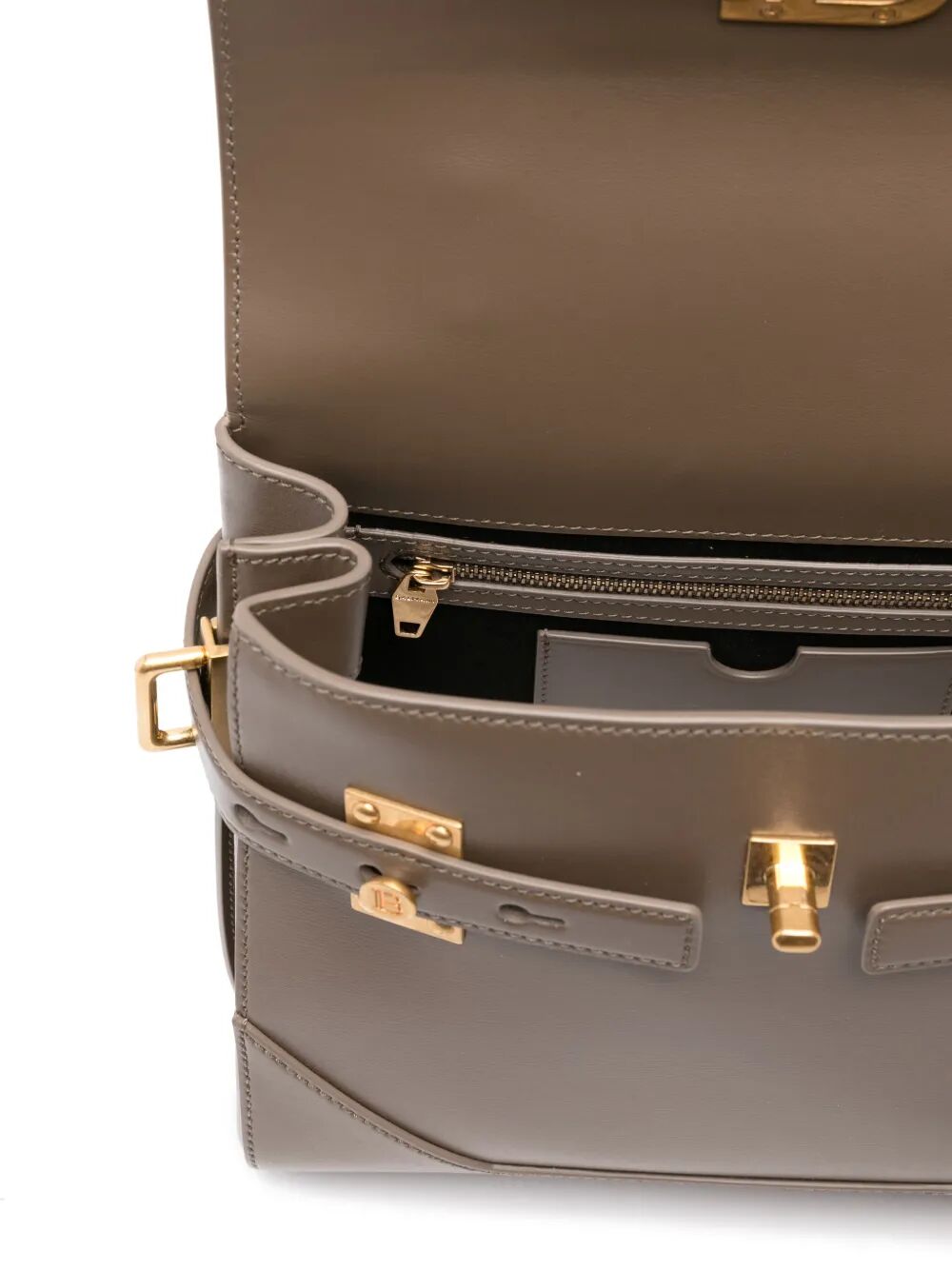 BALMAIN B-BUZZ 23 Mini Calfskin Handbag