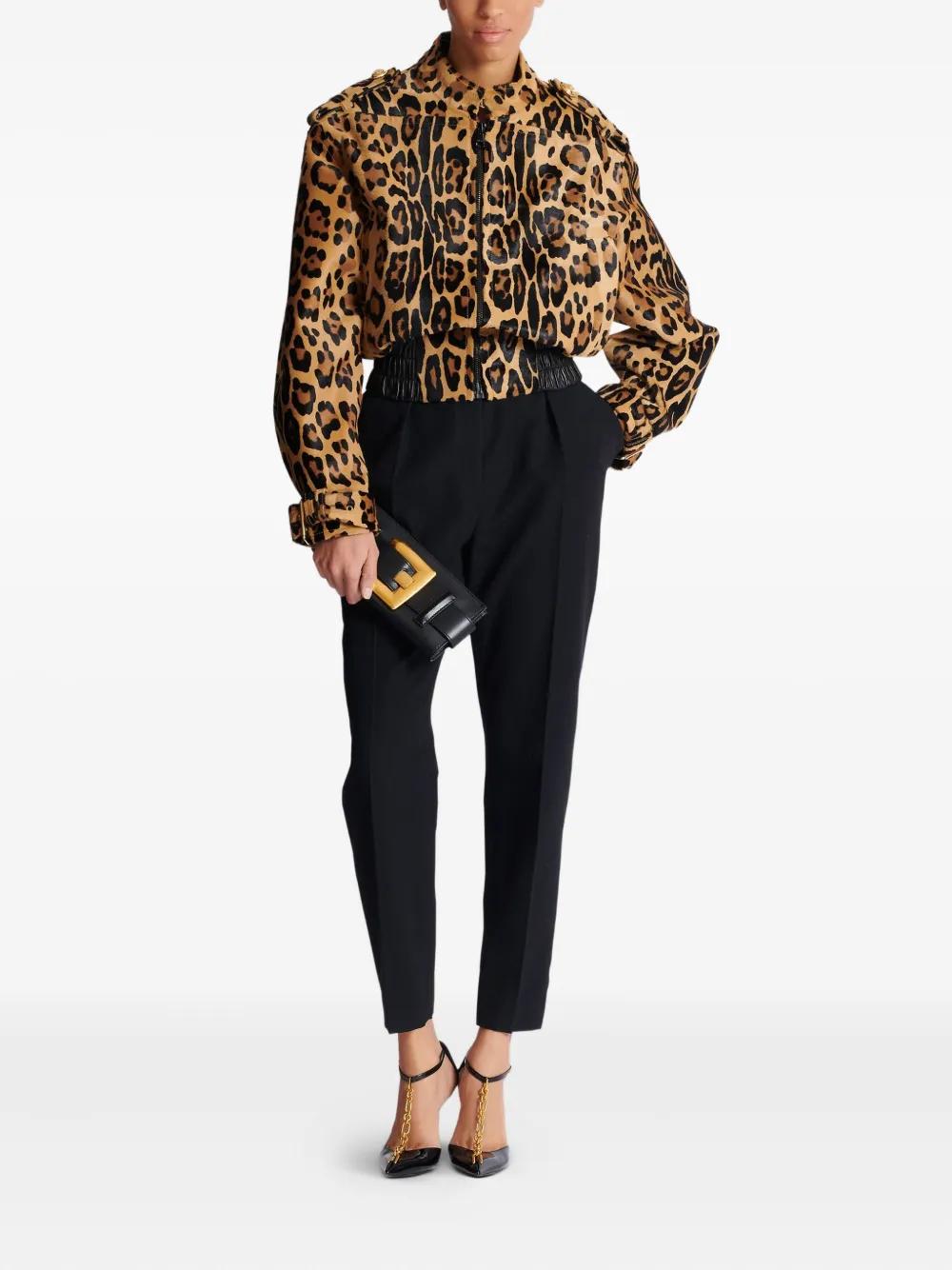 BALMAIN Mini Anthem Pouch Handbag - Calfskin Clutch