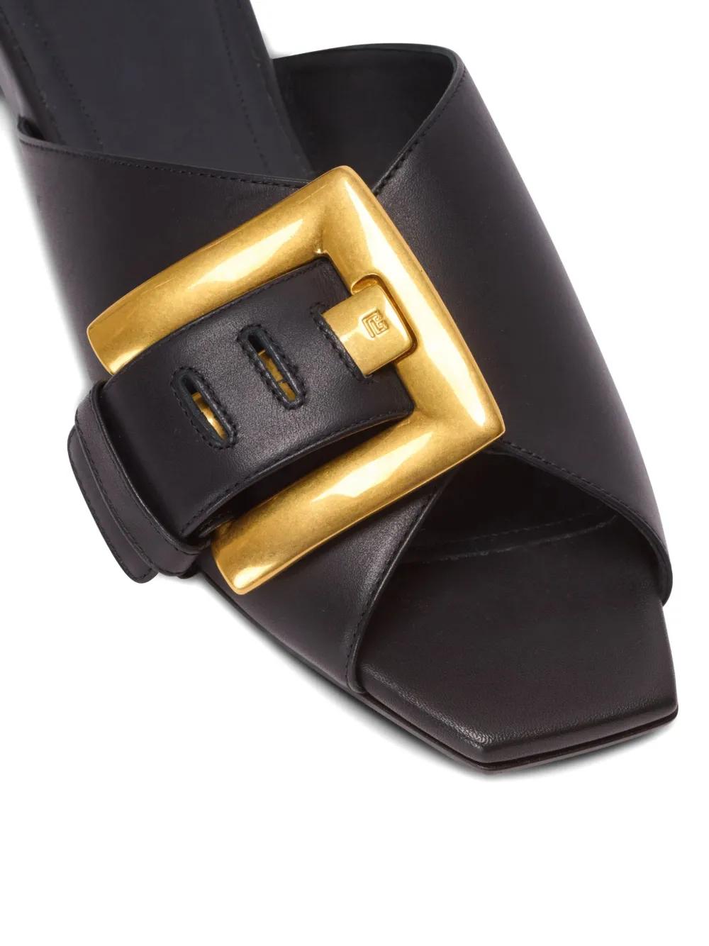 BALMAIN Anthem Sandals - Square Open Toe Design