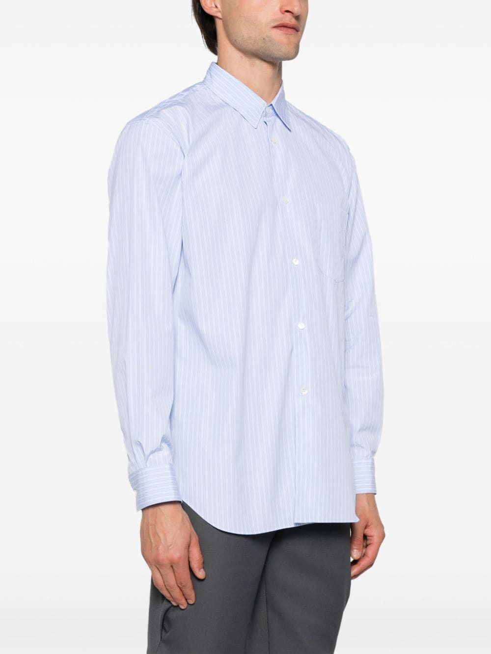 COMME DES GARÇONS SHIRT Men's Patchwork Stripe Shirt