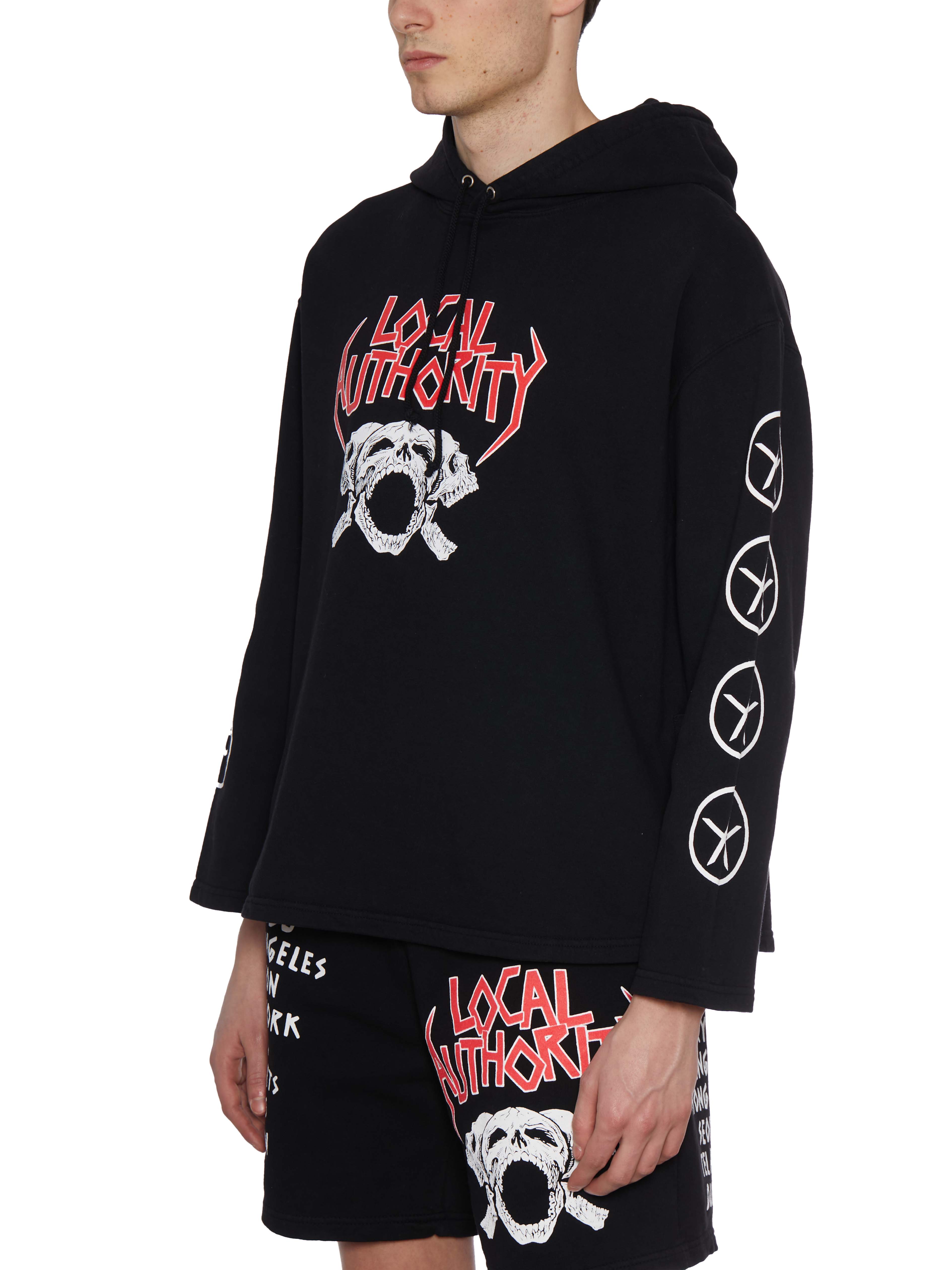LOCAL AUTHORITY Skull Tour Hoodie - Size M
