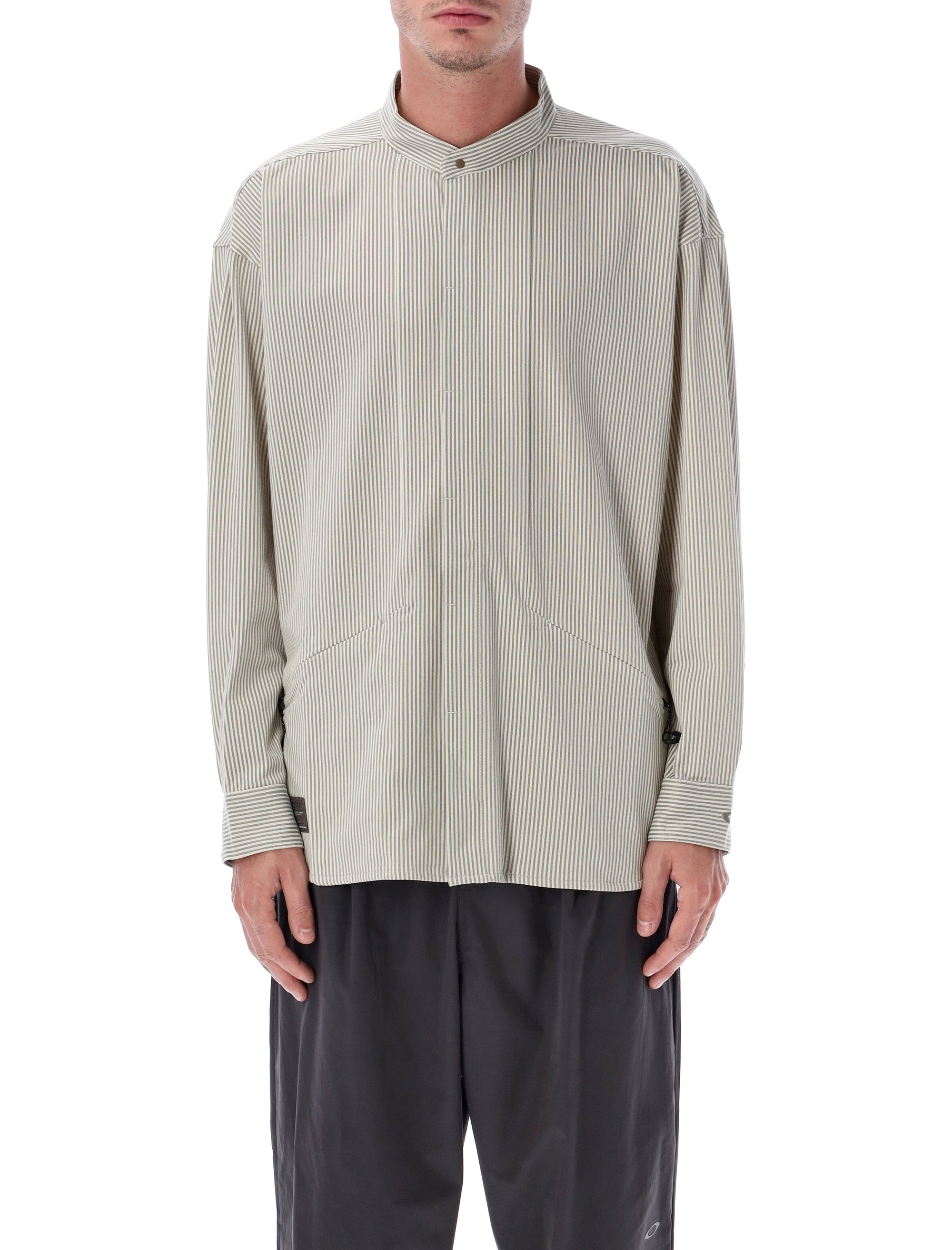 OAKLEY Men's Long-Sleeve Vertical Stripe Shirt