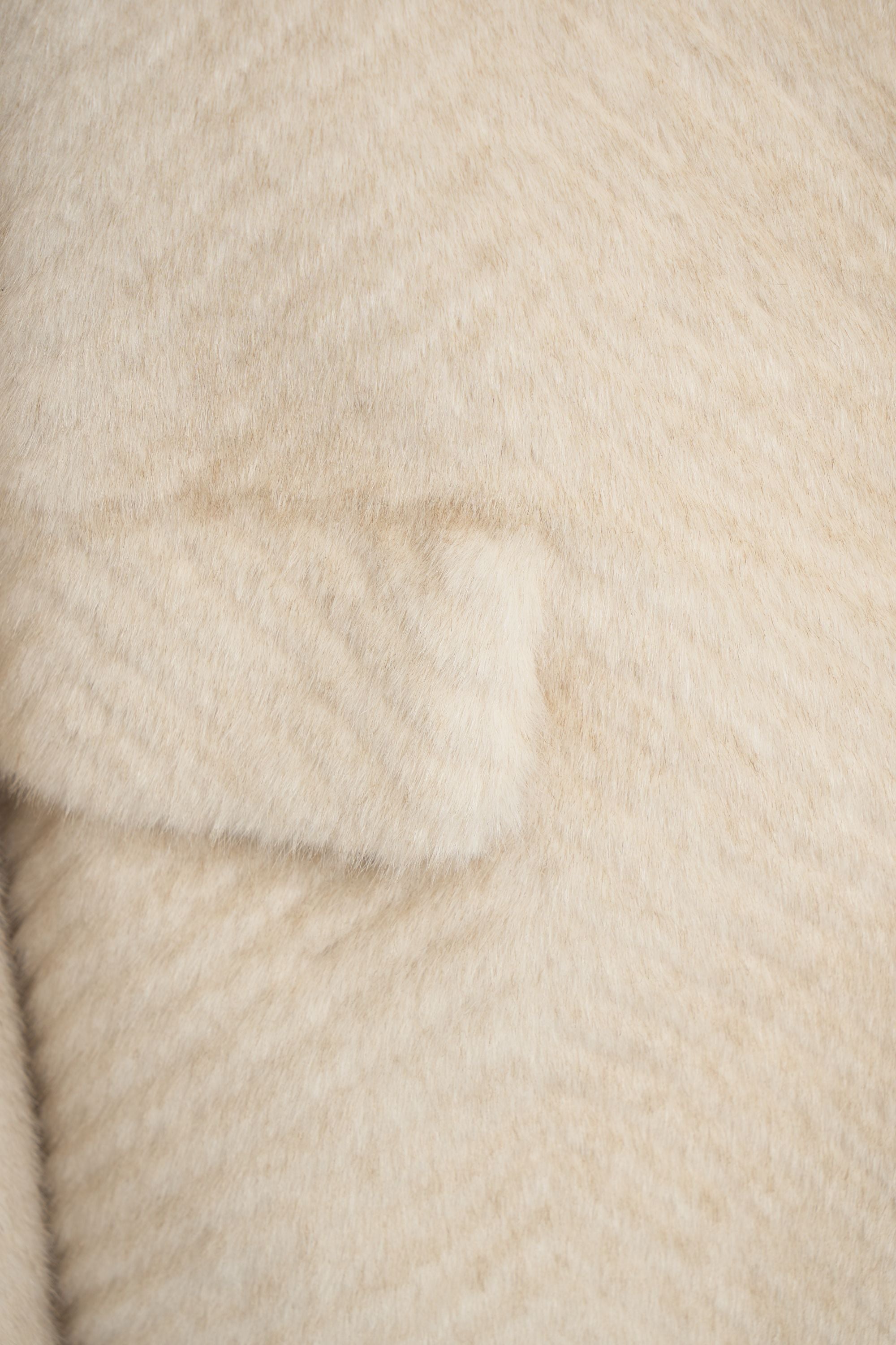 FORTE DEI MARMI COUTURE Chic Houndstooth Faux Fur Jacket