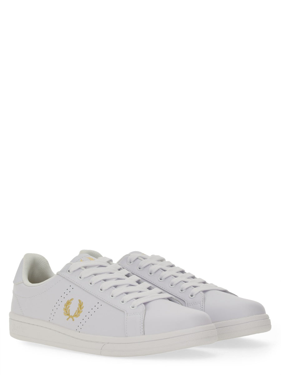 FRED PERRY Leather Logo Sneakers for Men - SS25 Collection