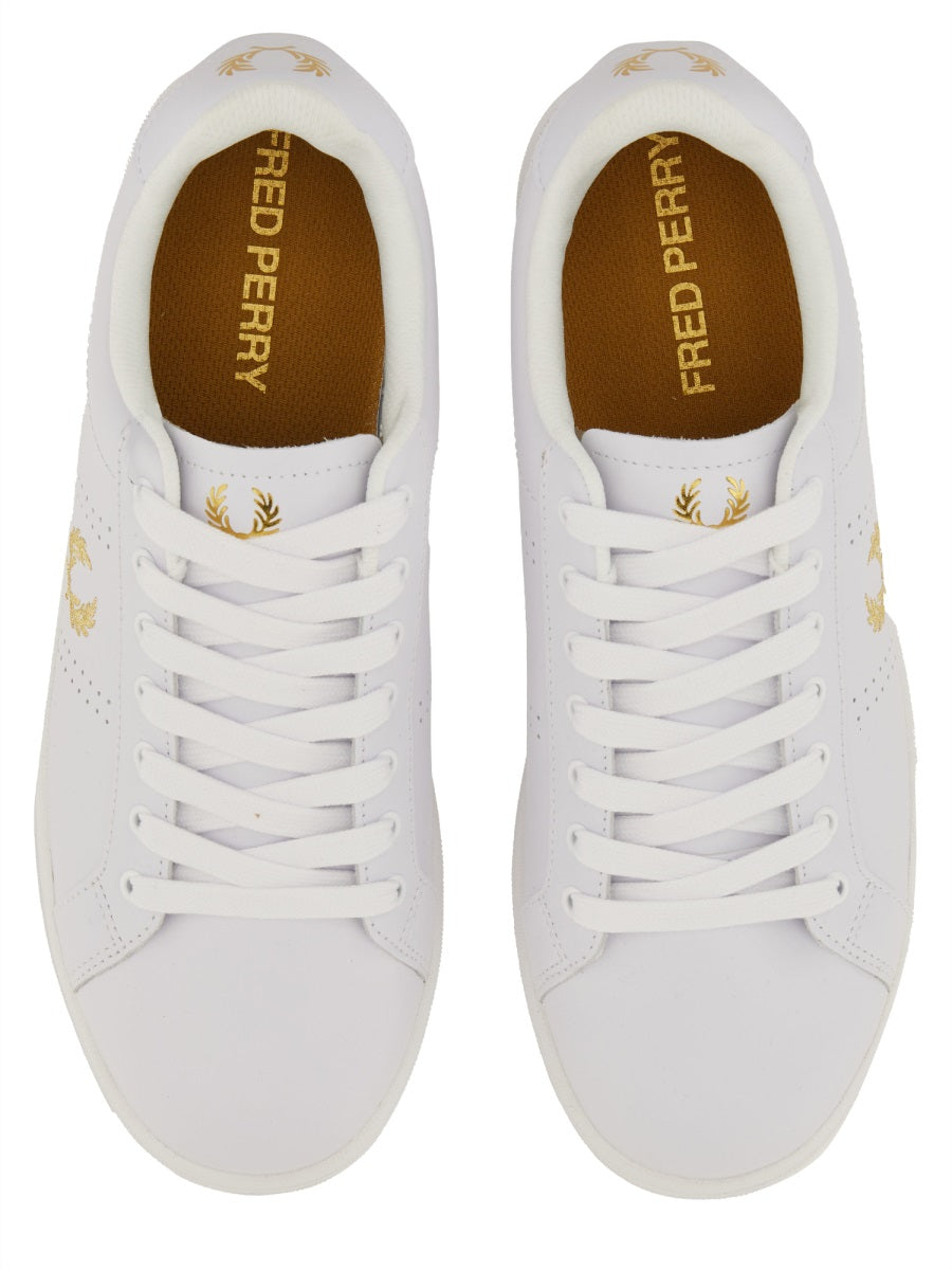 FRED PERRY Leather Logo Sneakers for Men - SS25 Collection